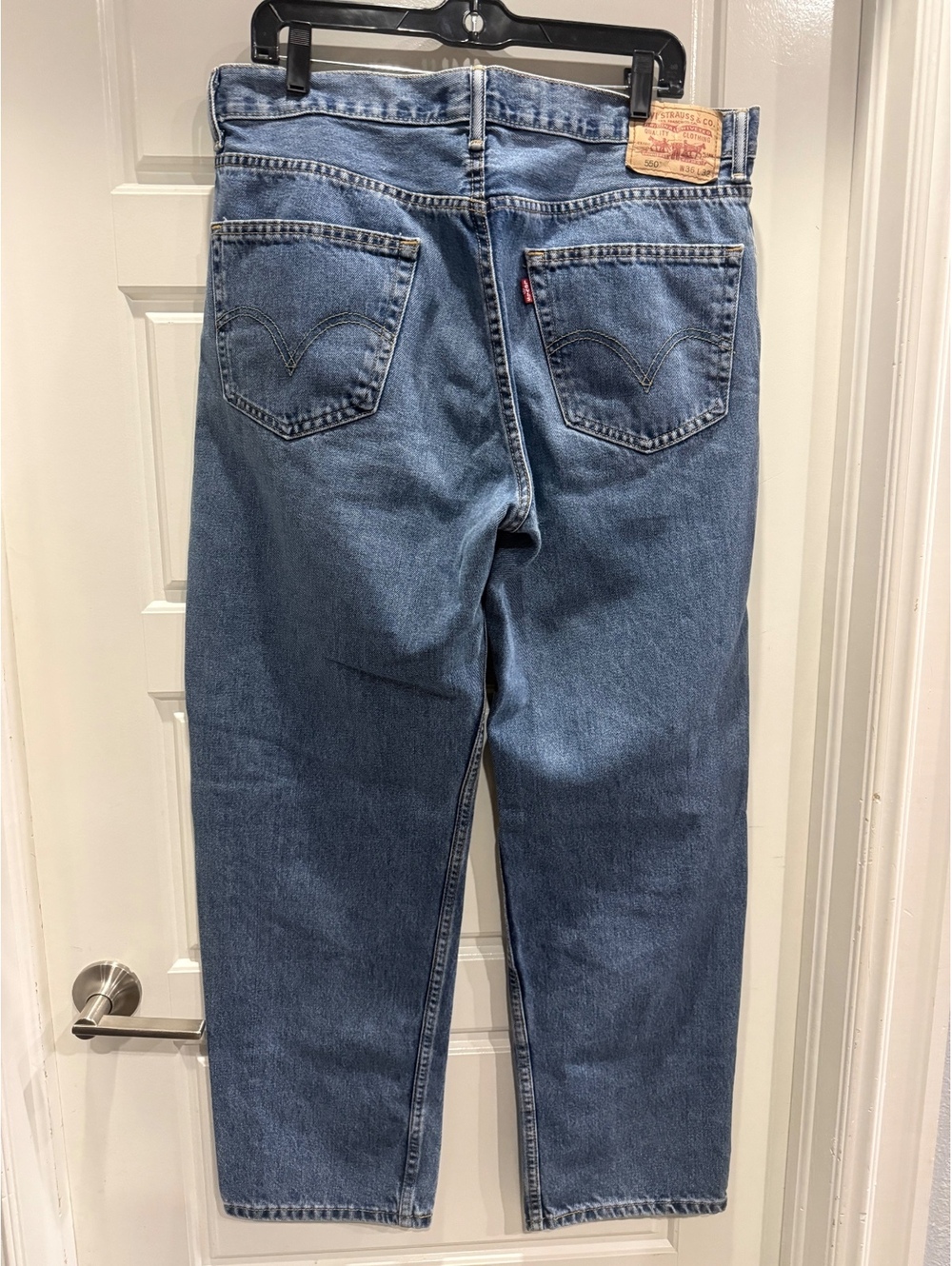 Levi's 550 Relaxed Fit Men's Jeans W36 L32 Light Blue Denim